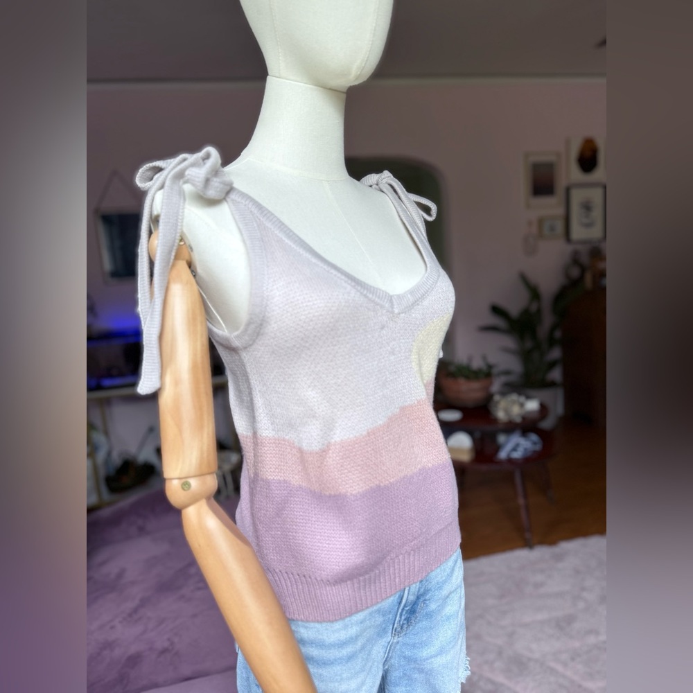 Colorblock Knit Tank Top - Picture 4 of 4